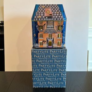 Partylite Spooky House 3-Wick Jar Tin Candle Holder P92871